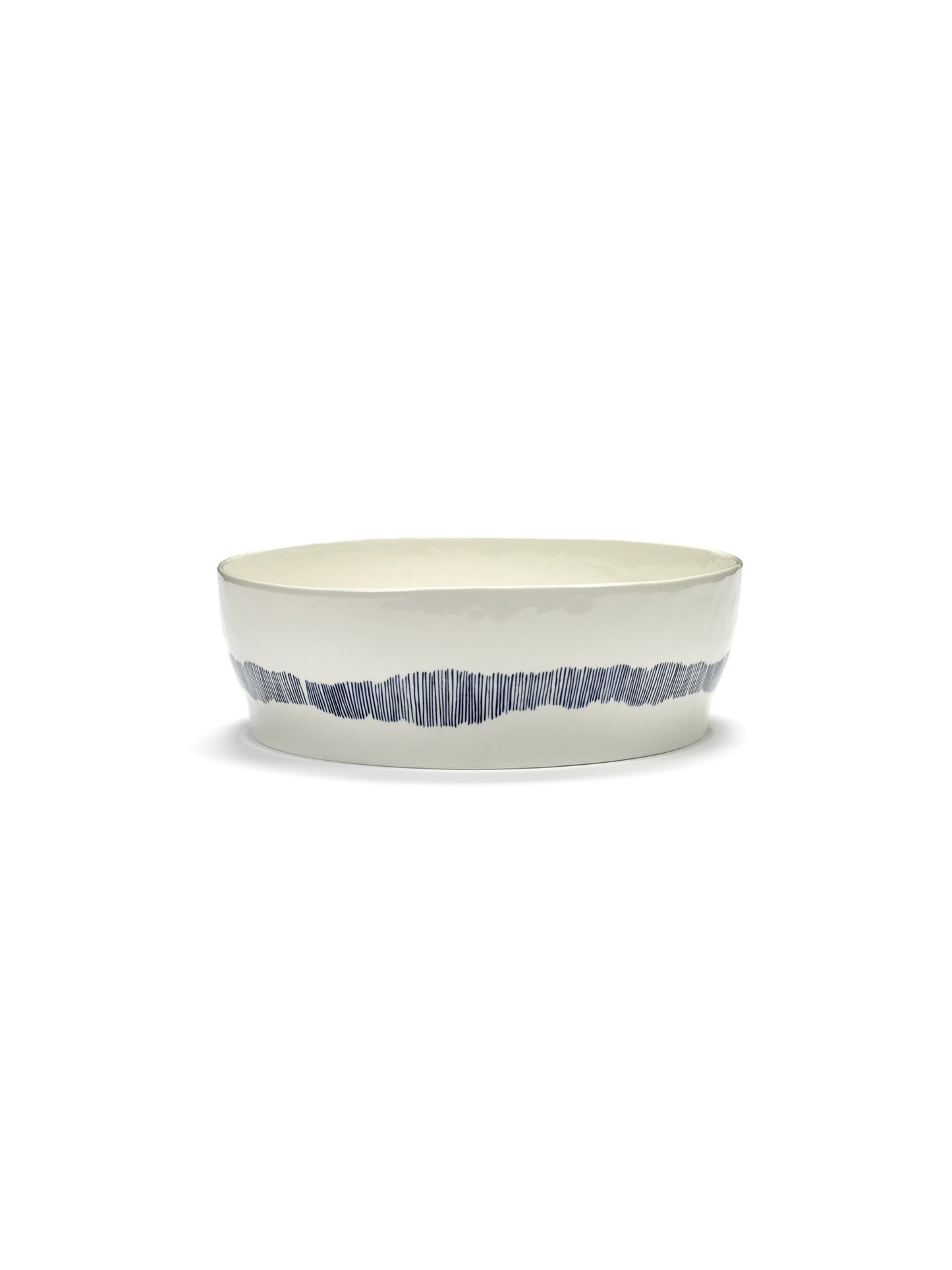 Ottolenghi Salad Bowl - White Stripes Blue