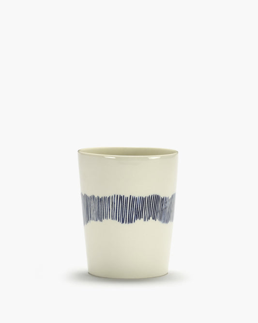 Ottolenghi Tea Cup - White Stripes Blue