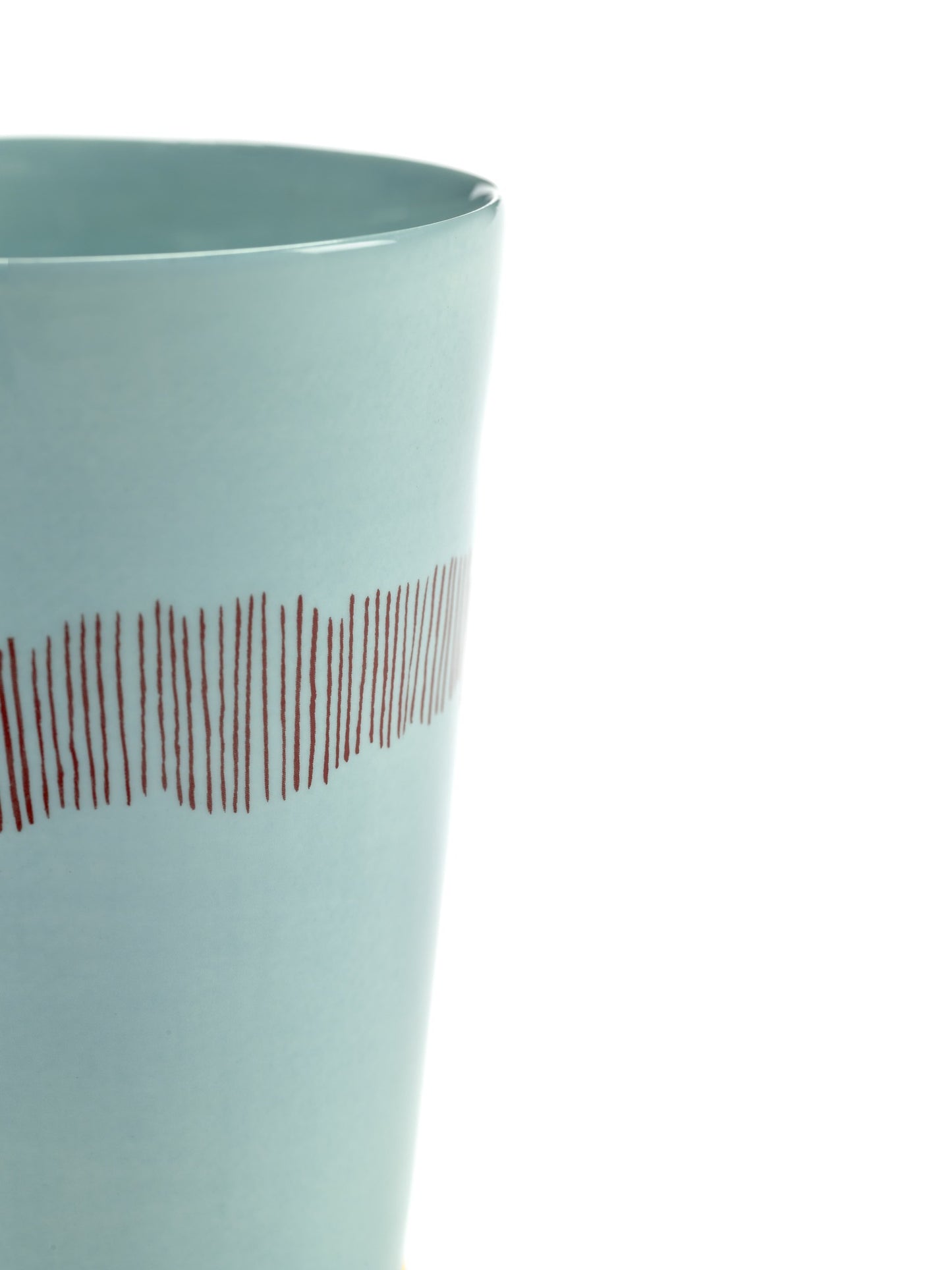 Ottolenghi Tea Cup - Azure Stripes Red