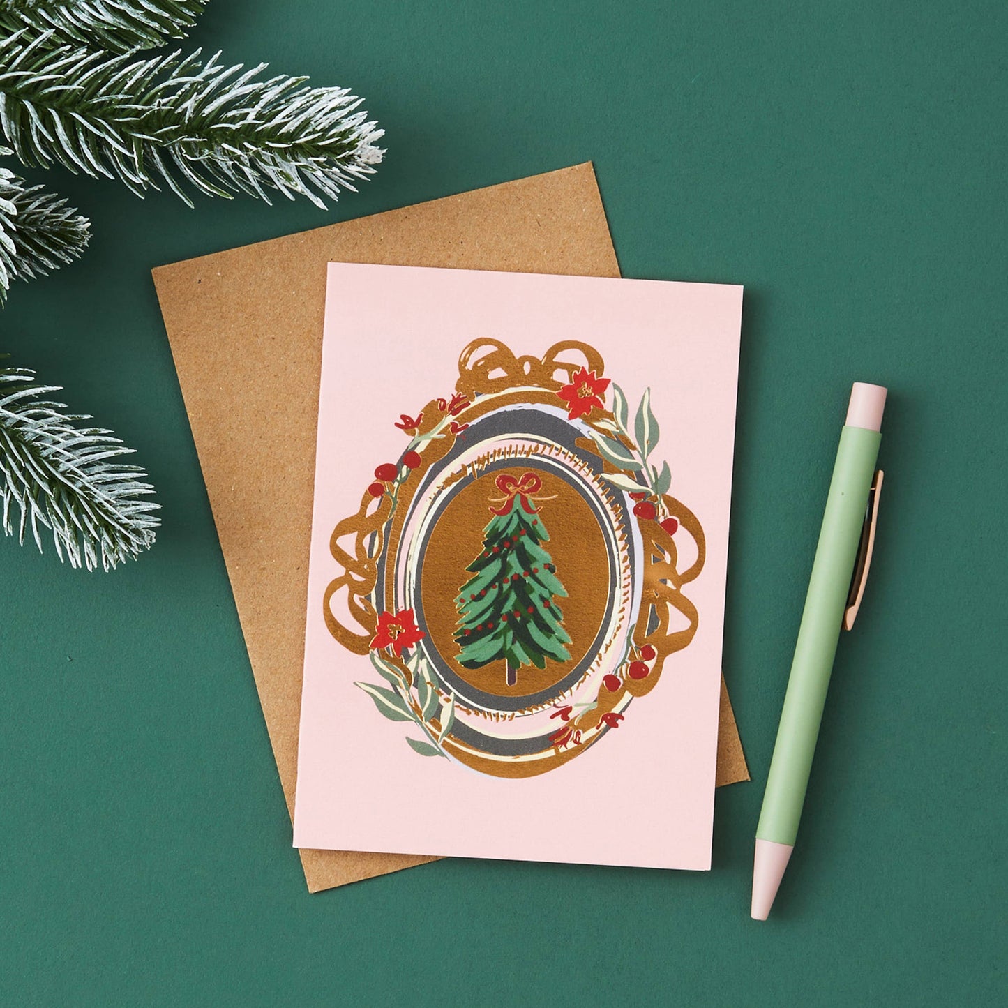 Vintage Christmas Tree Card