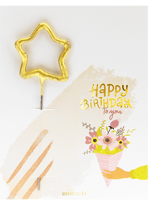 Mini Wondercard - Happy Birthday Bouquet