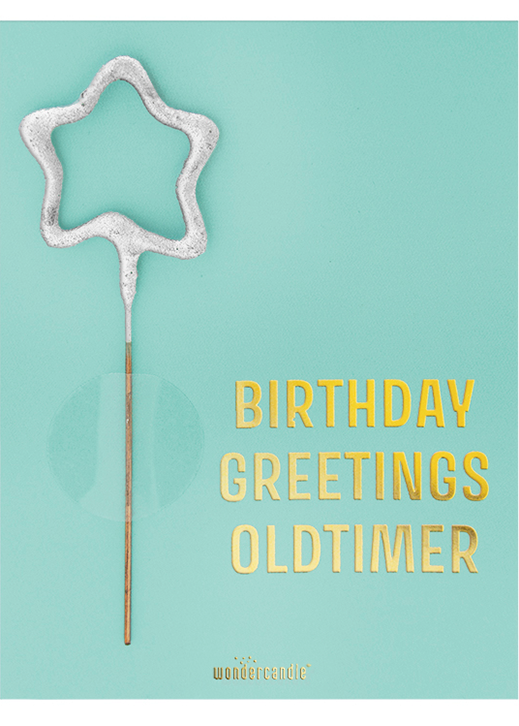 Mini Wondercard - Birthday Greetings Oldtimer