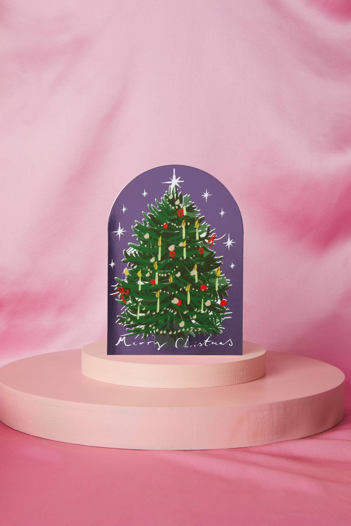 Festive Dome Christmas Tree Card