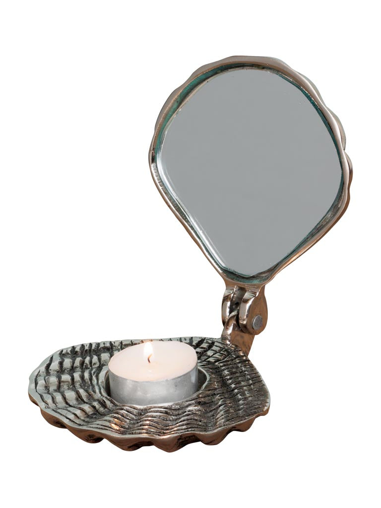 Shell Mirror Tealight Holder