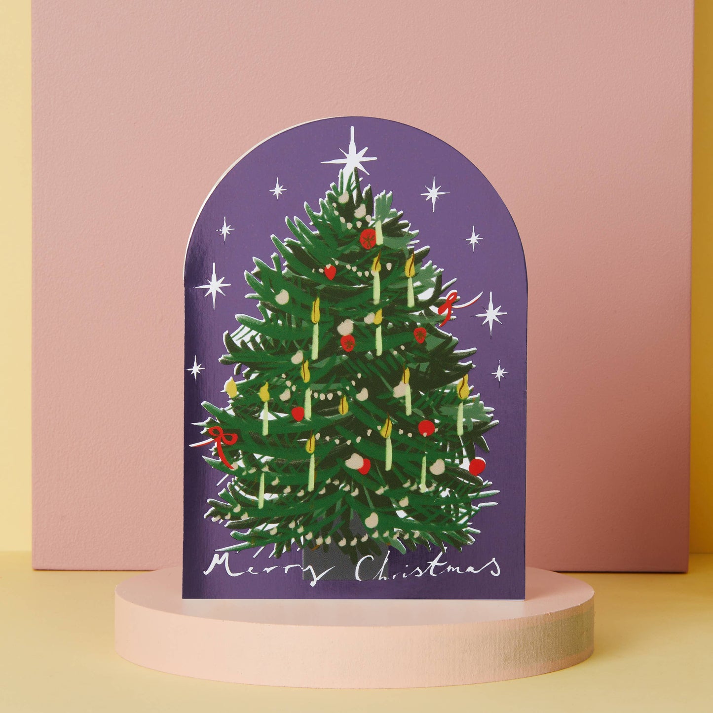 Festive Dome Christmas Tree Card