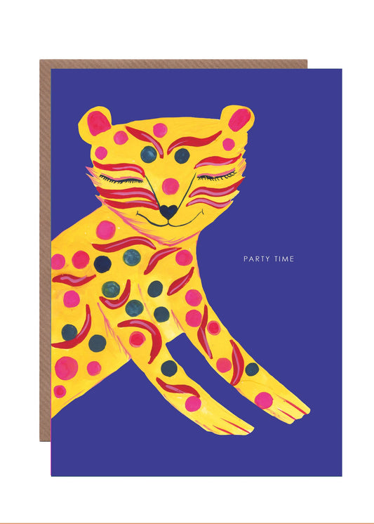 Decorative Tiger Birthday Greeting Card