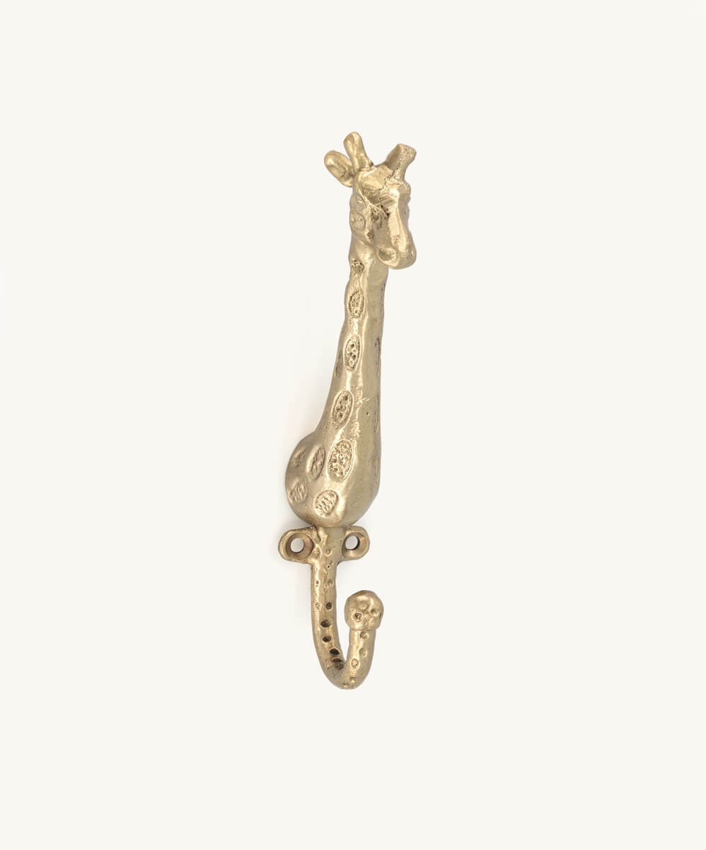 Brass Hook Giraffe 20,5x3,5x5