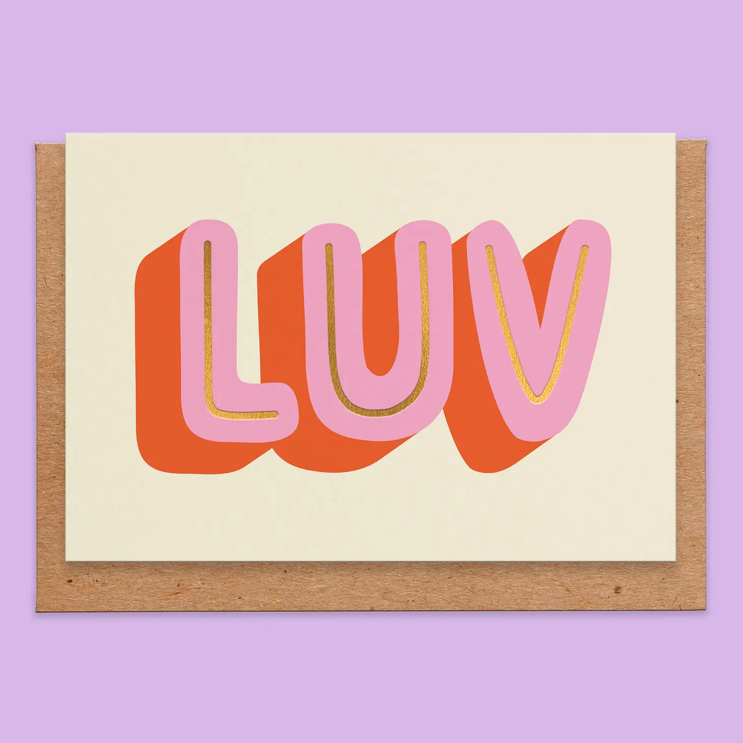 LUV Greeting Card
