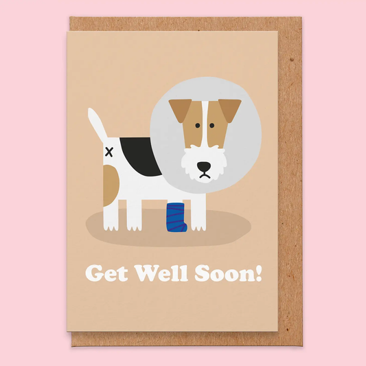 Doggy Get Well Soon Greeting Card