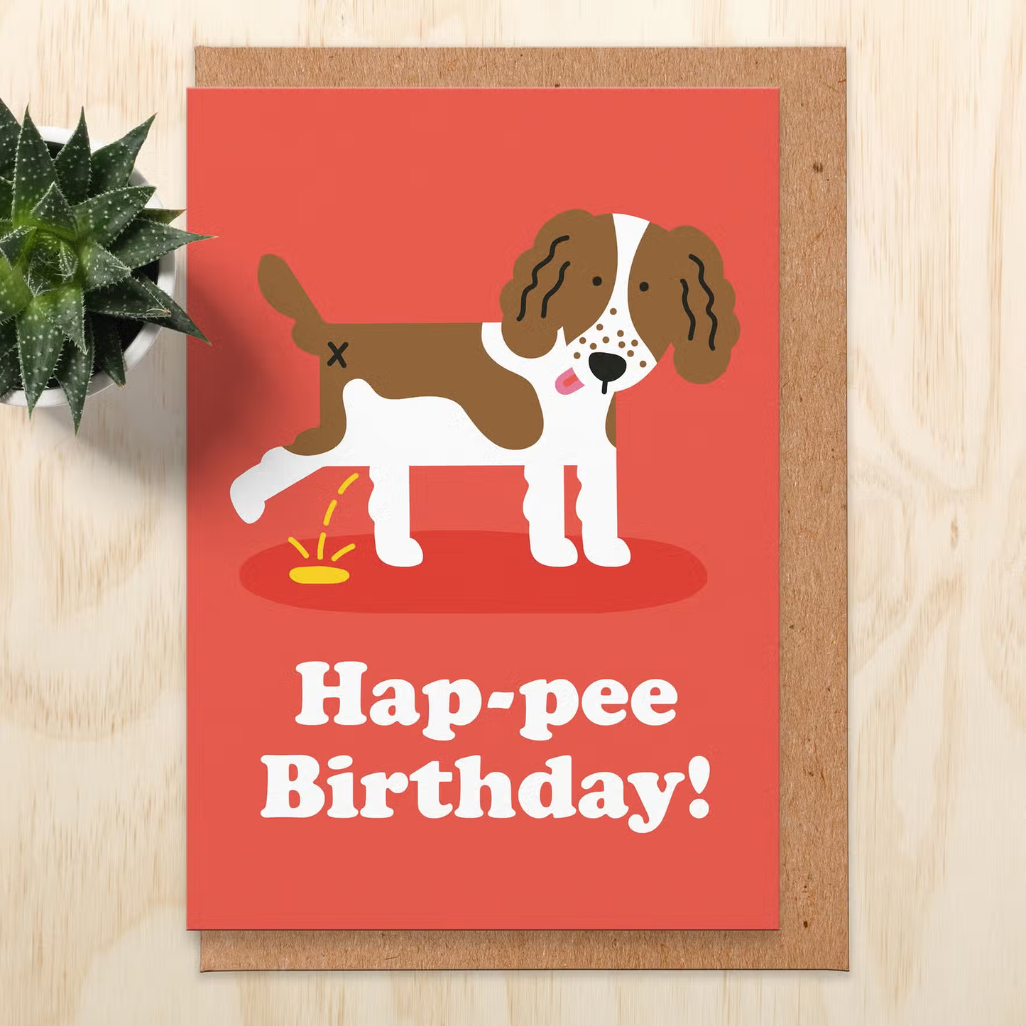 Dog Pee Greeting Card