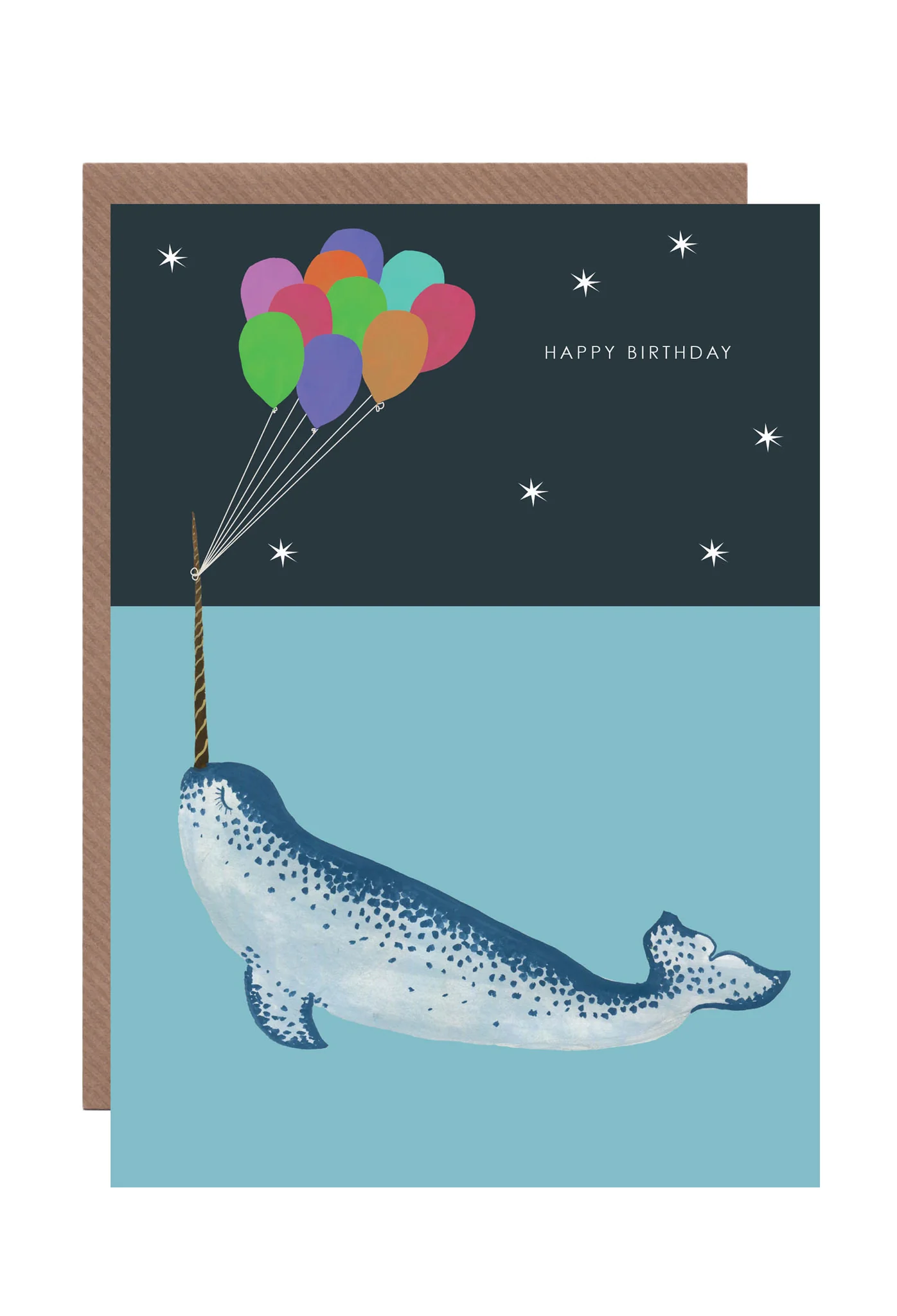 Birthday Narwhal Greeting Card