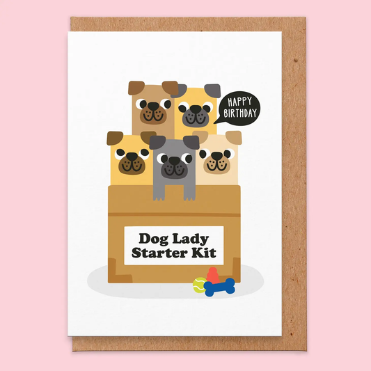 Dog Lady Starter Kit Greeting Card