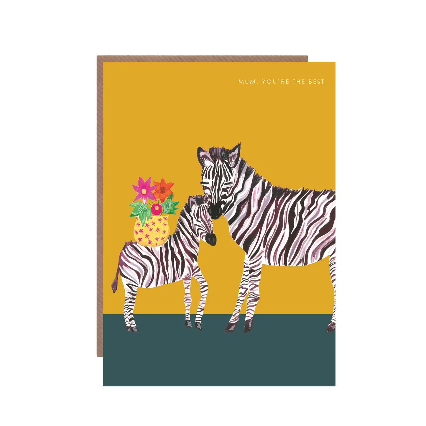 Zebra Mother Greeting Card