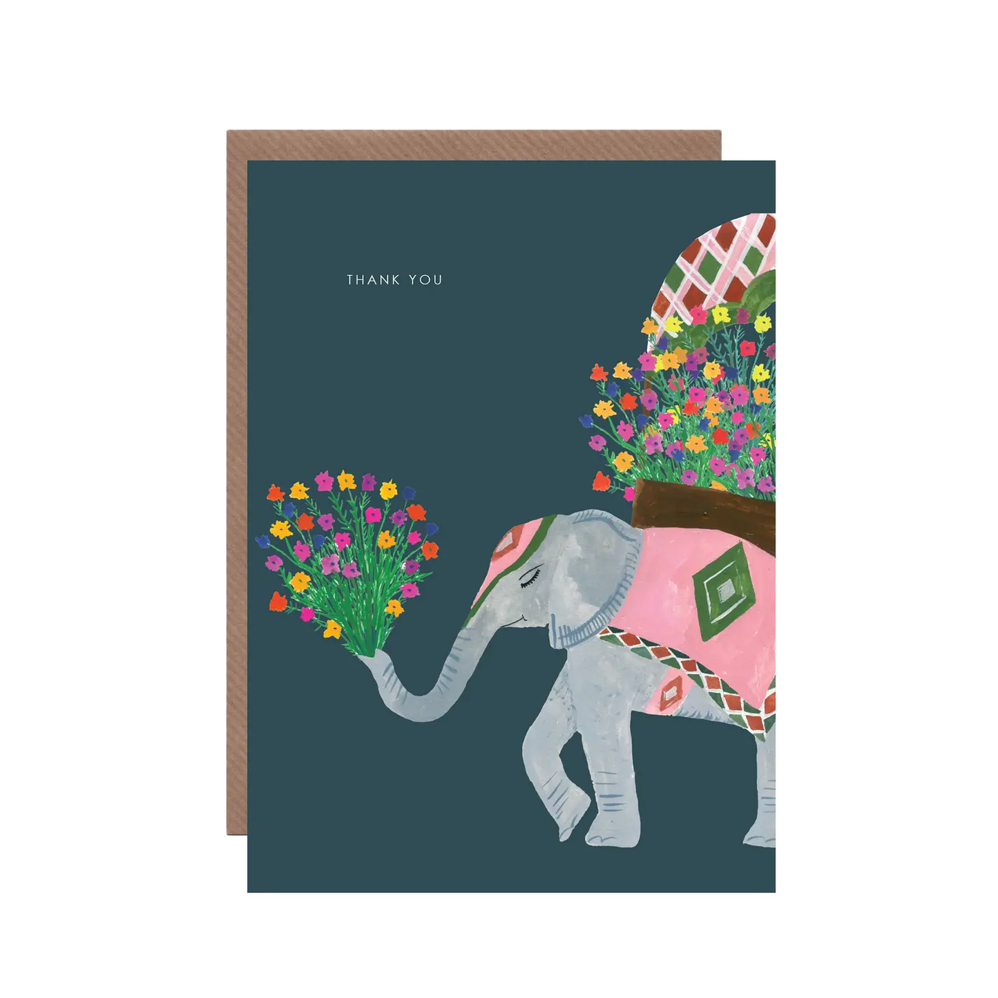 Thank You Elephant Greetings Card