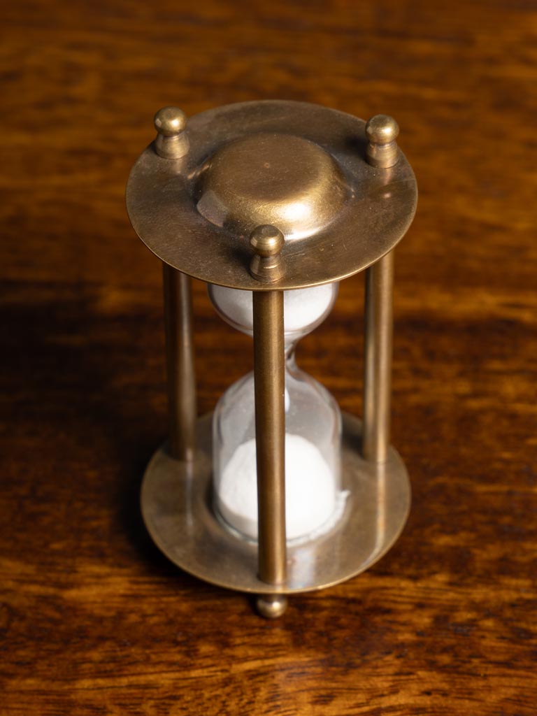 Tiny Brass Hourglass