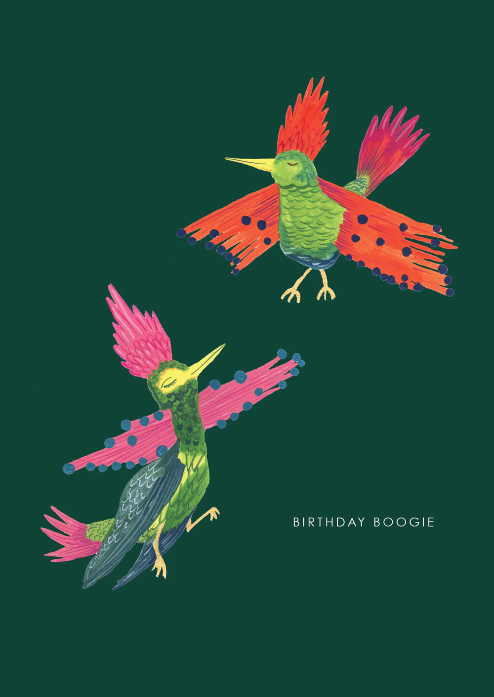 Birds Dance Greeting Card