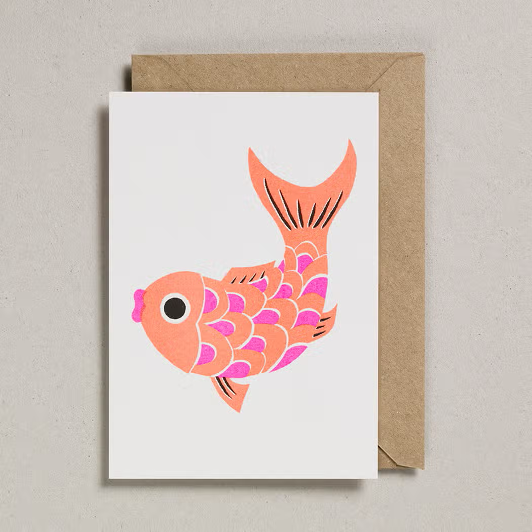 Papercut Card - Koi Fish
