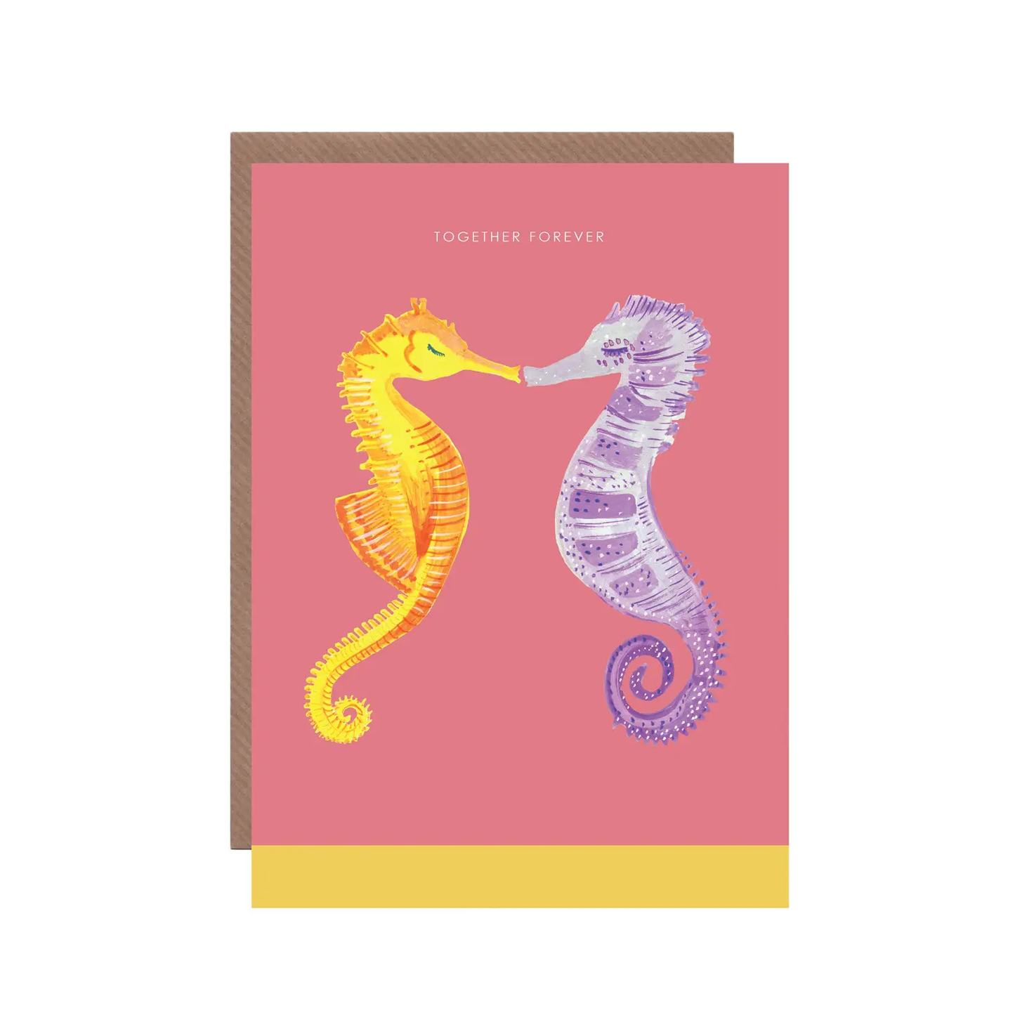 Seahorses Together Forever Greeting Card