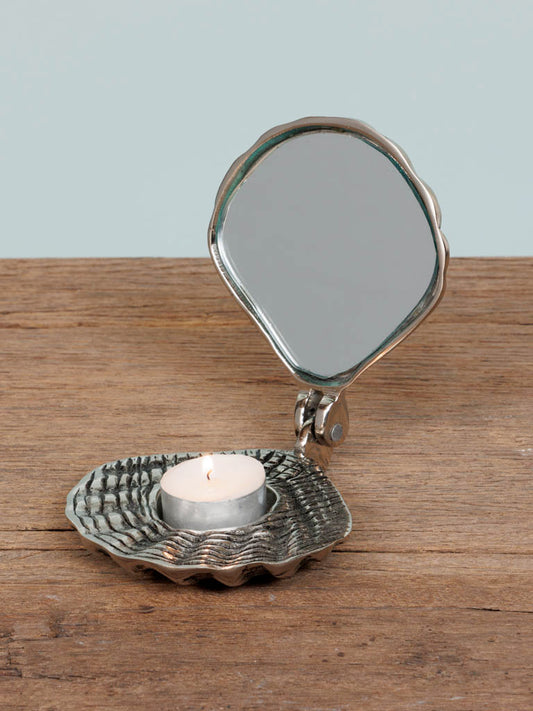 Shell Mirror Tealight Holder