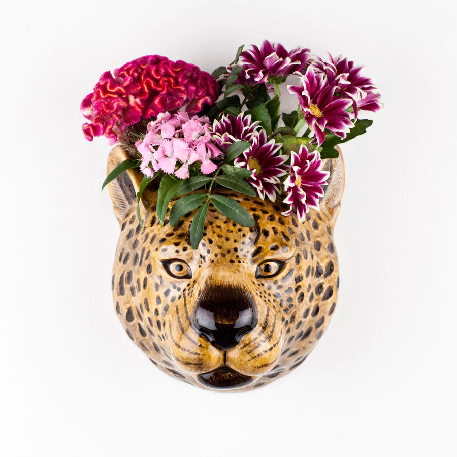 Leopard Wall Vase - Large