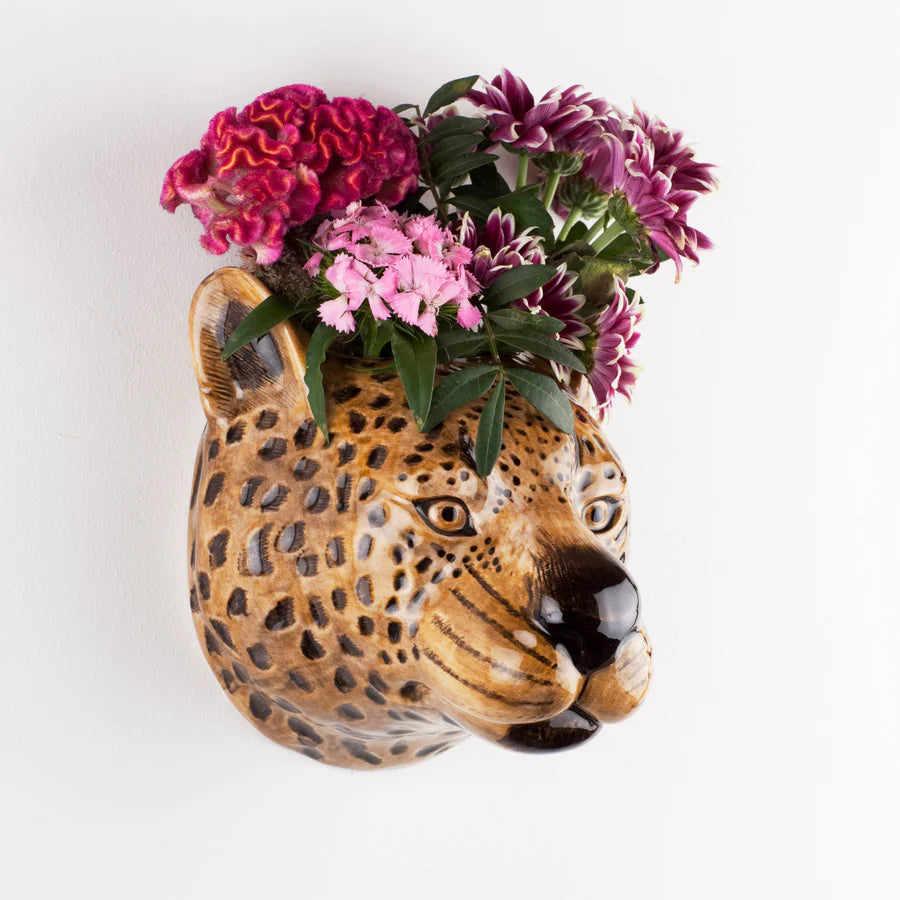 Leopard Wall Vase - Large