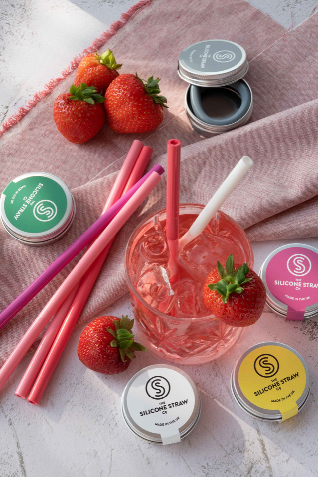 Reusable Silicone Straw in Travel Tin