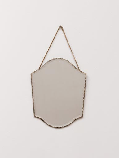 Mirror with Scalloped Edges