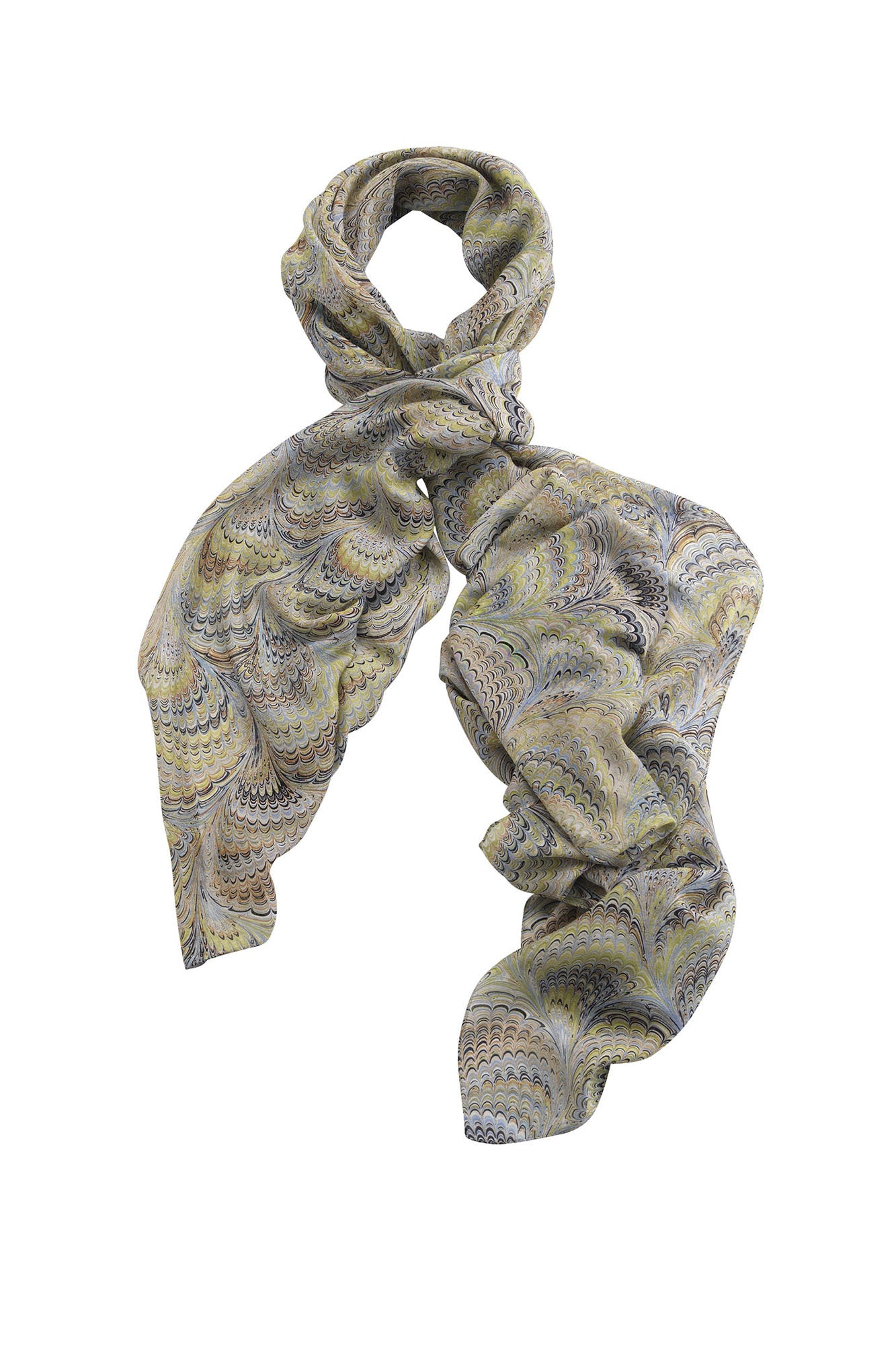 2m Scarf Knot Marbled Green_0002