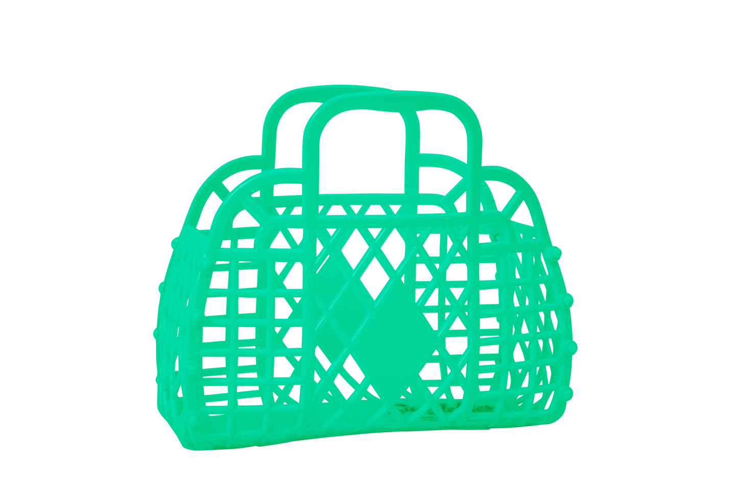 Mini Retro Basket - Green