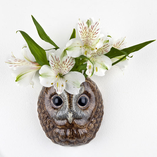 Tawny Owl Wall Vase small img 02