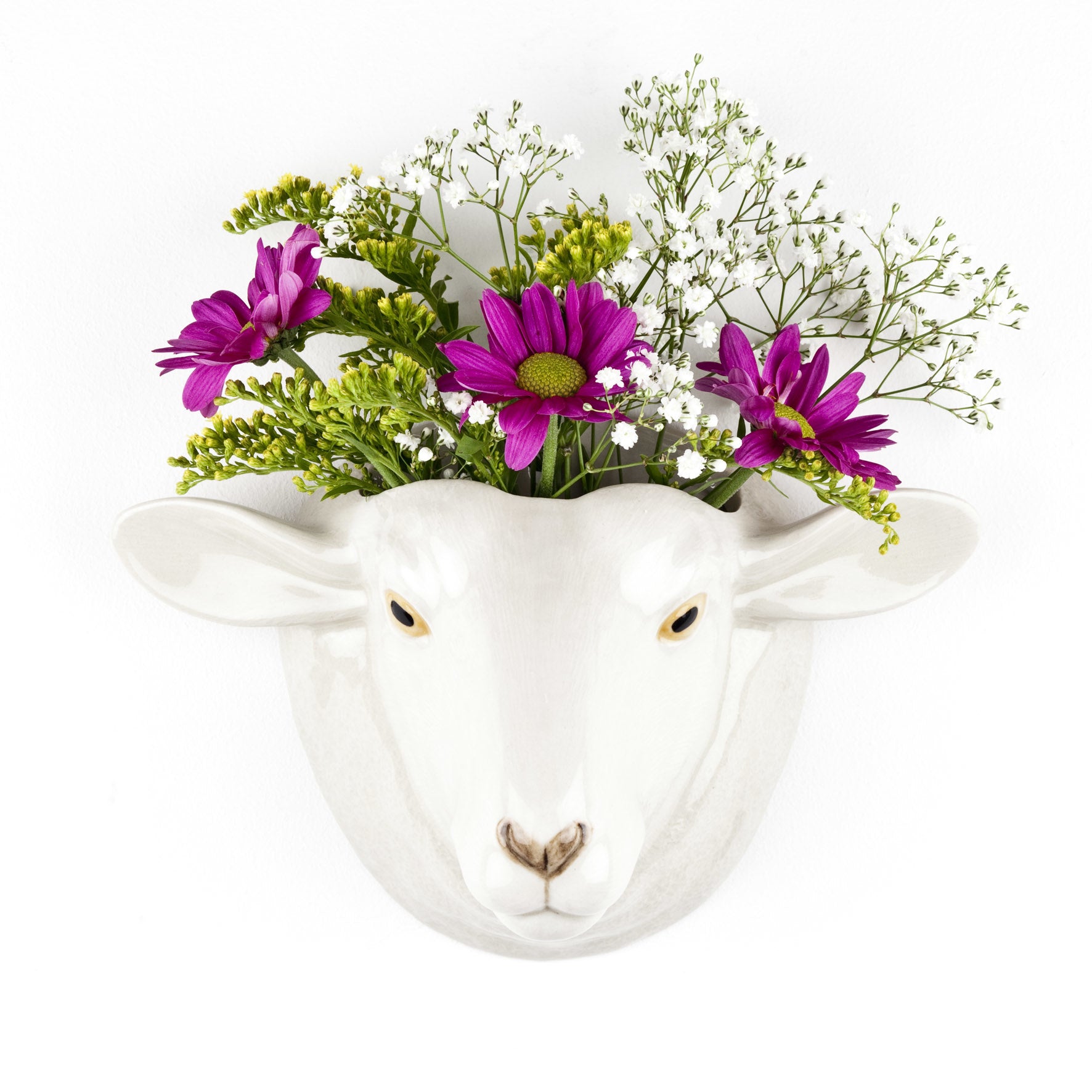White Face Suffolk wall flower vase 01